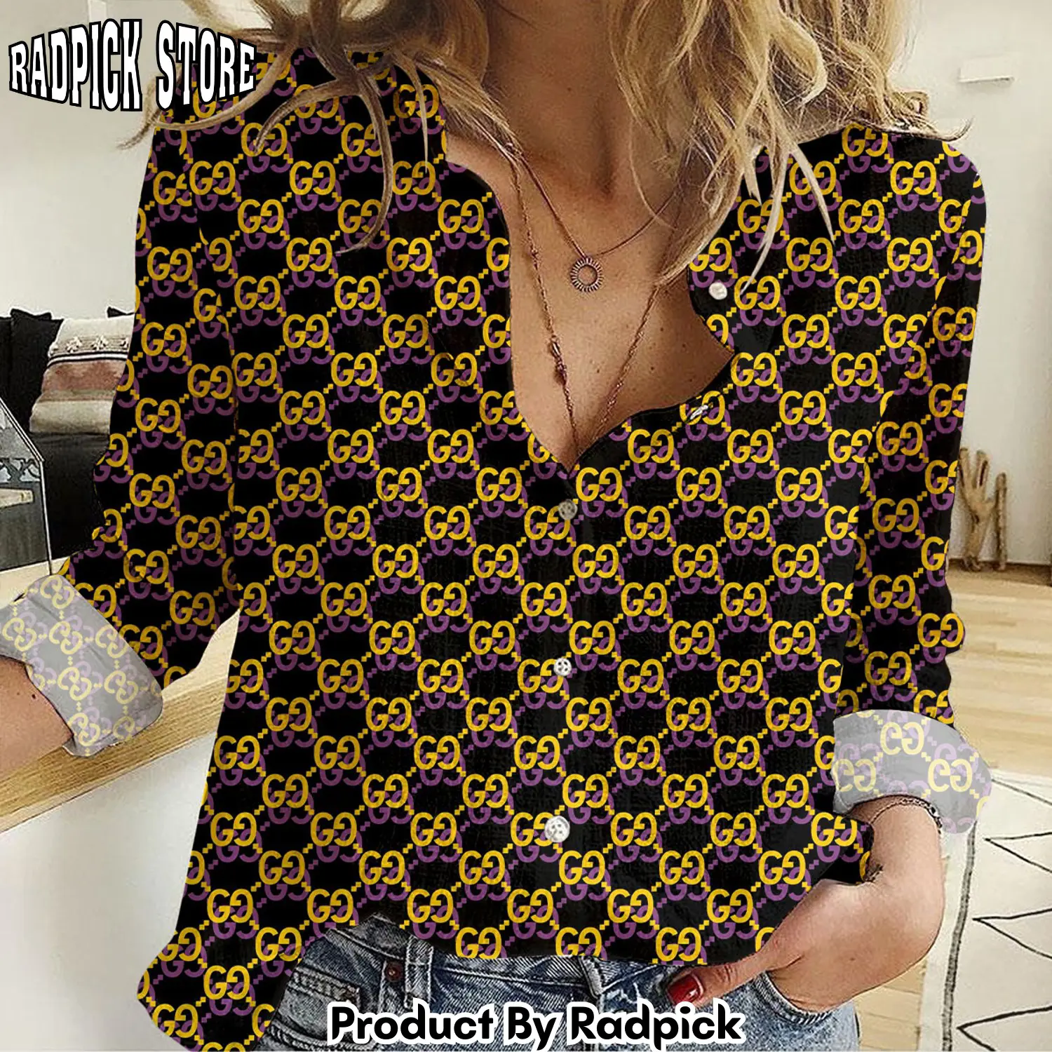 Radpick premium gucci monogram shirt rp662341